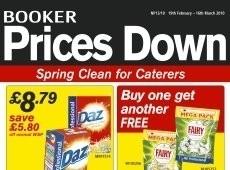 Booker: sale on cleaning products
