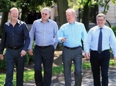 L-R: Ian Cumming, Alan Cramond, Ewen Cameron and George Thomson