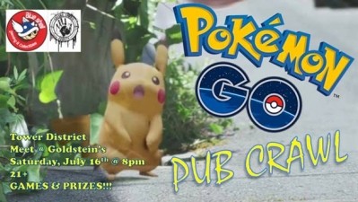 'Pokémon Go pub crawl' pairs drinking with gaming hit