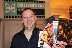 Horts manager Richard Fairchld launches the DVD night