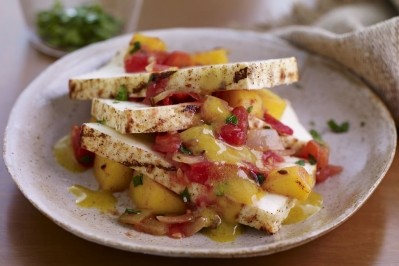 McCormick: grilled paneer cheese with mango tomato chutney and curry vinaigrette