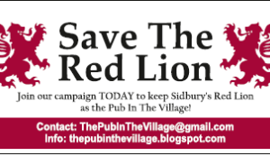 The Red Lion, in Sidbury, is the only pub in the village