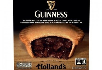 Holland's Steak & Guinness: The deep-filled shortcrust pie has gravy infused with the Irish stout