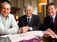 Rufus Hall (CEO), David Bernstein (Chairman), Charles Freeman (Finance Director)