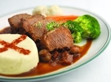 Picton's dish: slow-roasted beef brisket