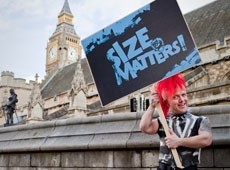 Size matters: protest at Westminster