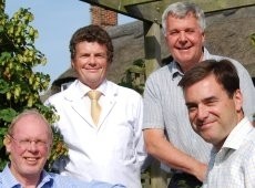 Brewery chiefs: (l to r) Mike Betts, Neil Baines, Dennis Nudd, Rupert Farquharson
