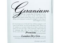 Geranium gin: smooth and well-balanced