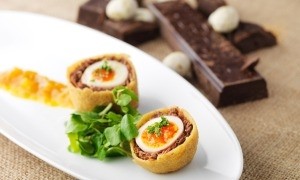 The Chotch egg combines venison and chocolate