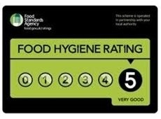 Food Hygiene Rating System sticker