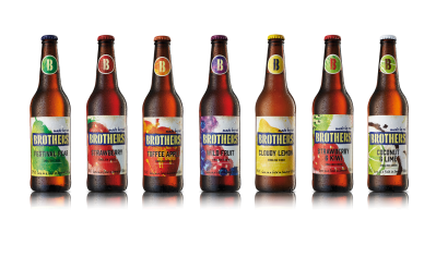 Brothers Cider's new look packaging