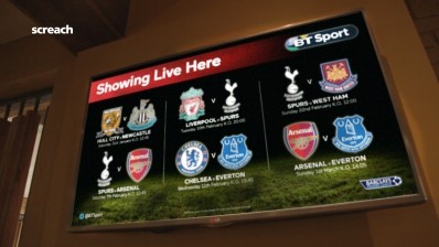 Screach is shown on BT Sport Total screens across UK pubs
