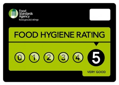 Food Hygiene Rating System: rated 1-5