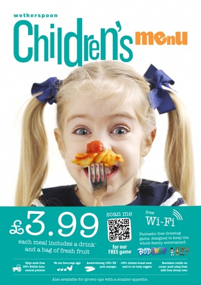 Wetherspoon: new app for children
