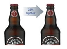 Brewers unveil lighter glass bottles
