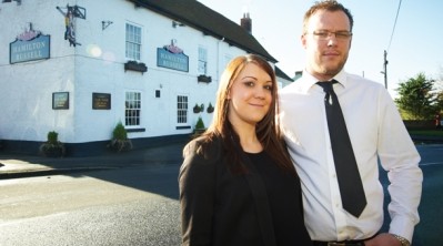 Lessee John Cavanagh and his wife Kara at the Hamilton Russell Arms in Thorpe Thewles, County Durham