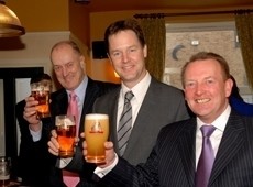 Clegg (C): rooting for the pub trade