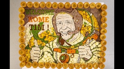 Pubs make huge portrait of astronaut with Sunday roast ingredients