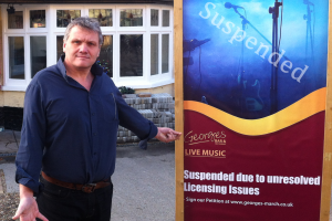 Nigel Marsh has suspended live music at at the pub while the licence is under review