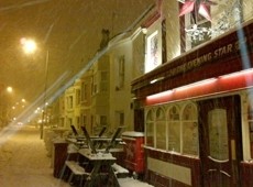 Pubs have been hit hard by the snow