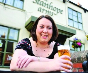 Pulling power: MP Jessica Lee at the Stanhope Arms 
