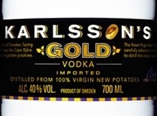 Karlsson's Gold Vodka: available to on trade