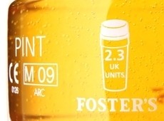 Foster's already carries unit information on its new pint glasses