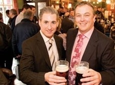 Mulholland (L) pictured with SIBA's Keith Bott