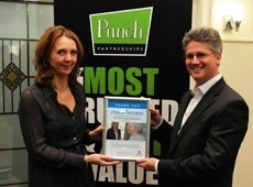 Liz Gaffer, LTC director of marketing and Ian Dyson, chief executive of Punch Taverns