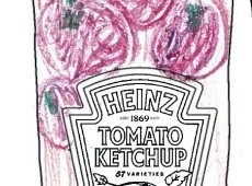 Winning ketchup sachet design