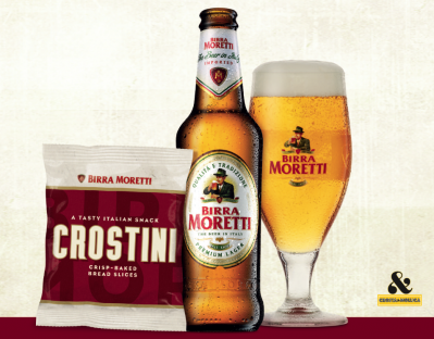Birra Moretti teams up with Italian bread supplier Crosta & Mollica for summer promotion