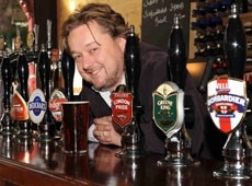 Moving on: Pete Brown will continue to support pubs despite theft
