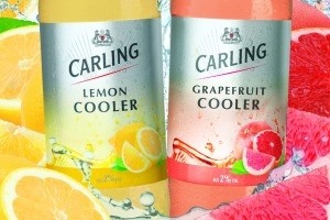 New Carling Fruit Cooler range comes in lemon or grapefruit