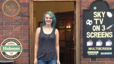 The young ones: Emma Gallagher of the Old Lion in Cleobury Mortimer, who became one of the UK's youngest publicans at 18 years old