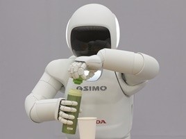 Asimo is the latest generation robot from Honda