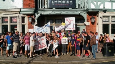 Campaign: Popular Brighton pub, the Dyke, was turned into a furniture shop 'overnight'