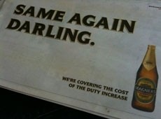 Magners: holding prices despite duty hike