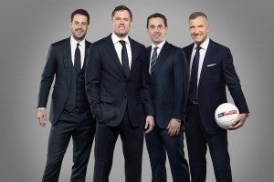 Pundits: Sky's line-up includes Jamie Redknapp, Jamie Carragher, Gary Neville and Graeme Souness