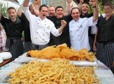 Record: 100lbs of fish & chips