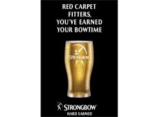 Strongbow: ads will hit nationals tomorrow