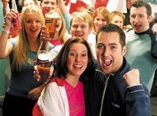 Football fever: lucrative for pubs