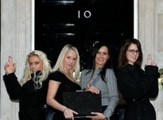 Lap dancers hand petition in at No.10