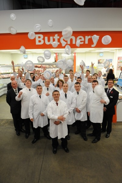 Booker trains colleagues in butchery
