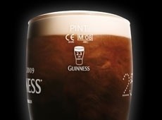 Guinness: new glasses contain unit info