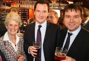 Chancellor George Osborne attends Budget beer duty celebration