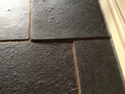 Trip hazard: slate flooring uneven at the Anchor Hotel