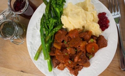 Not-so-meaty dish: More Than Meat's 'lamb casserole'