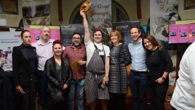 Phil Harrison with his winning sausage roll