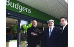 L to r: Amir, Mohammed and Kashif at the unveiling of their Budgens store