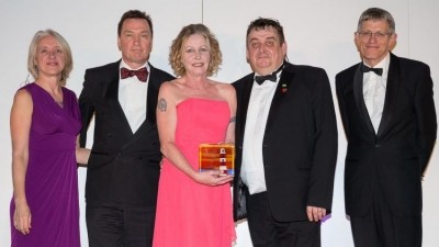 Top performer: (l-r) Arctic explorer Ann Daniels, Alan Knight from award sponsors Accounting & General, Donna and Paul Berry from the Swan and travel journalist Simon Calder